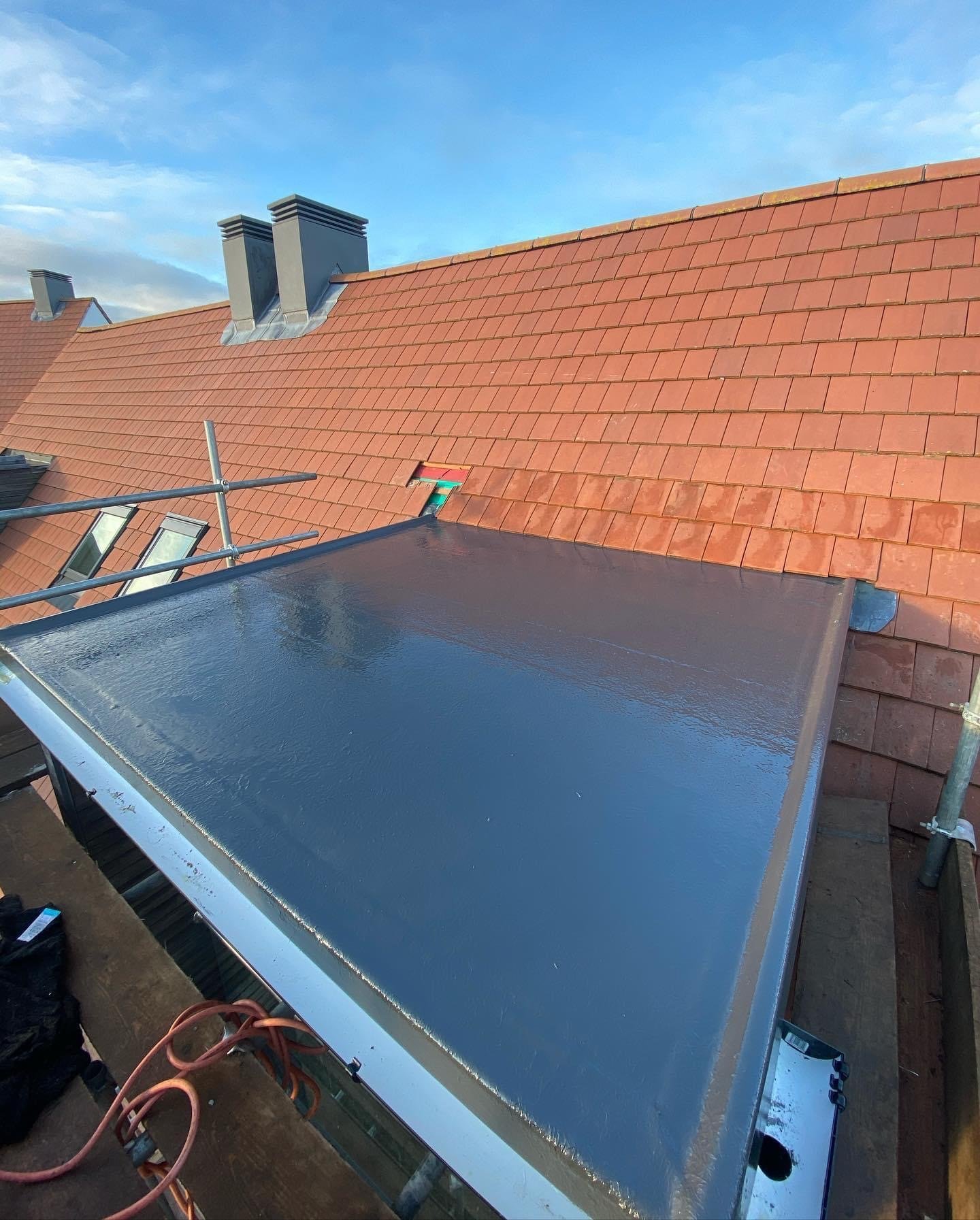 GRP flat roof