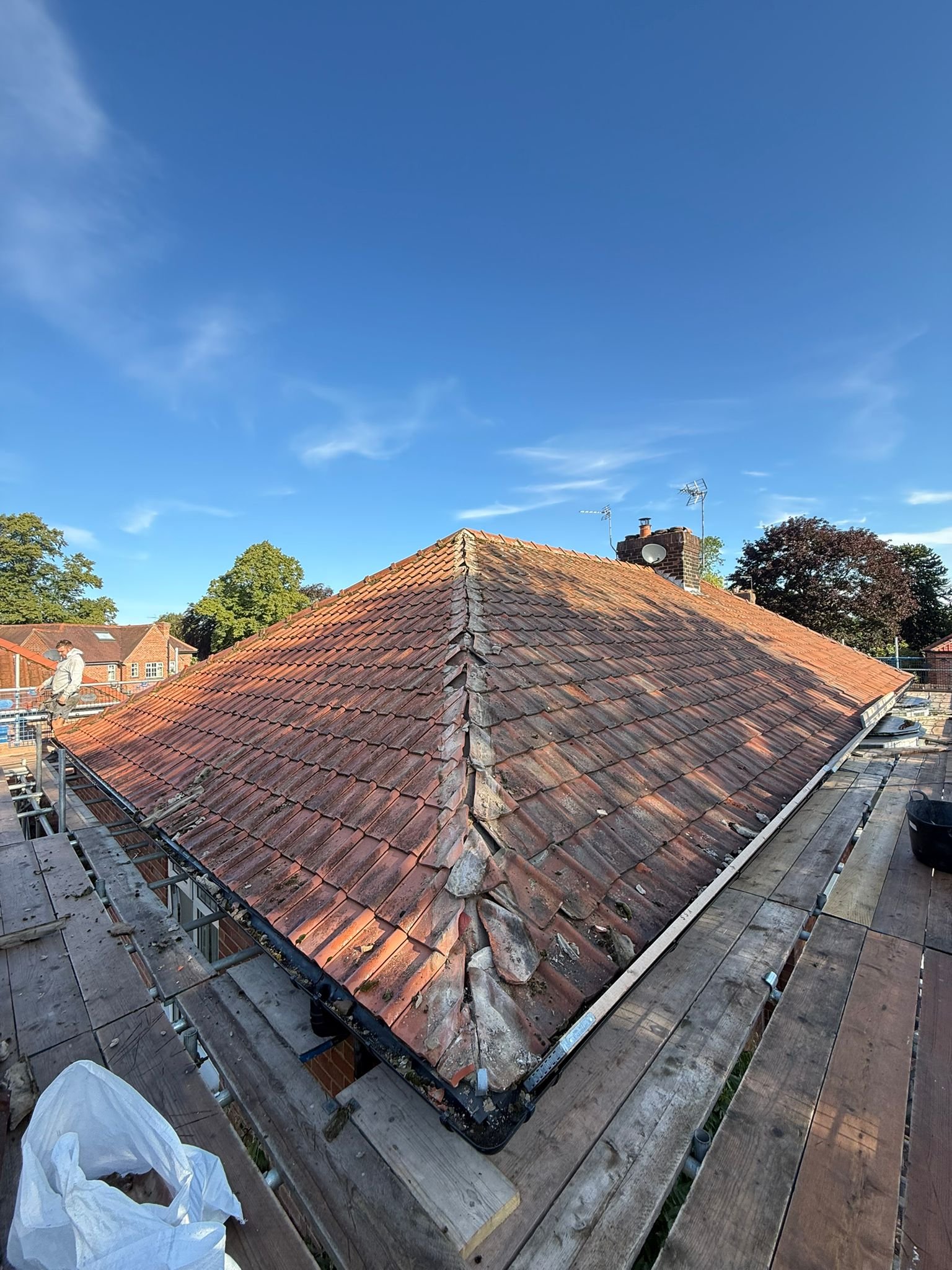 Hunters Way roof replacement: before view 3 of 5