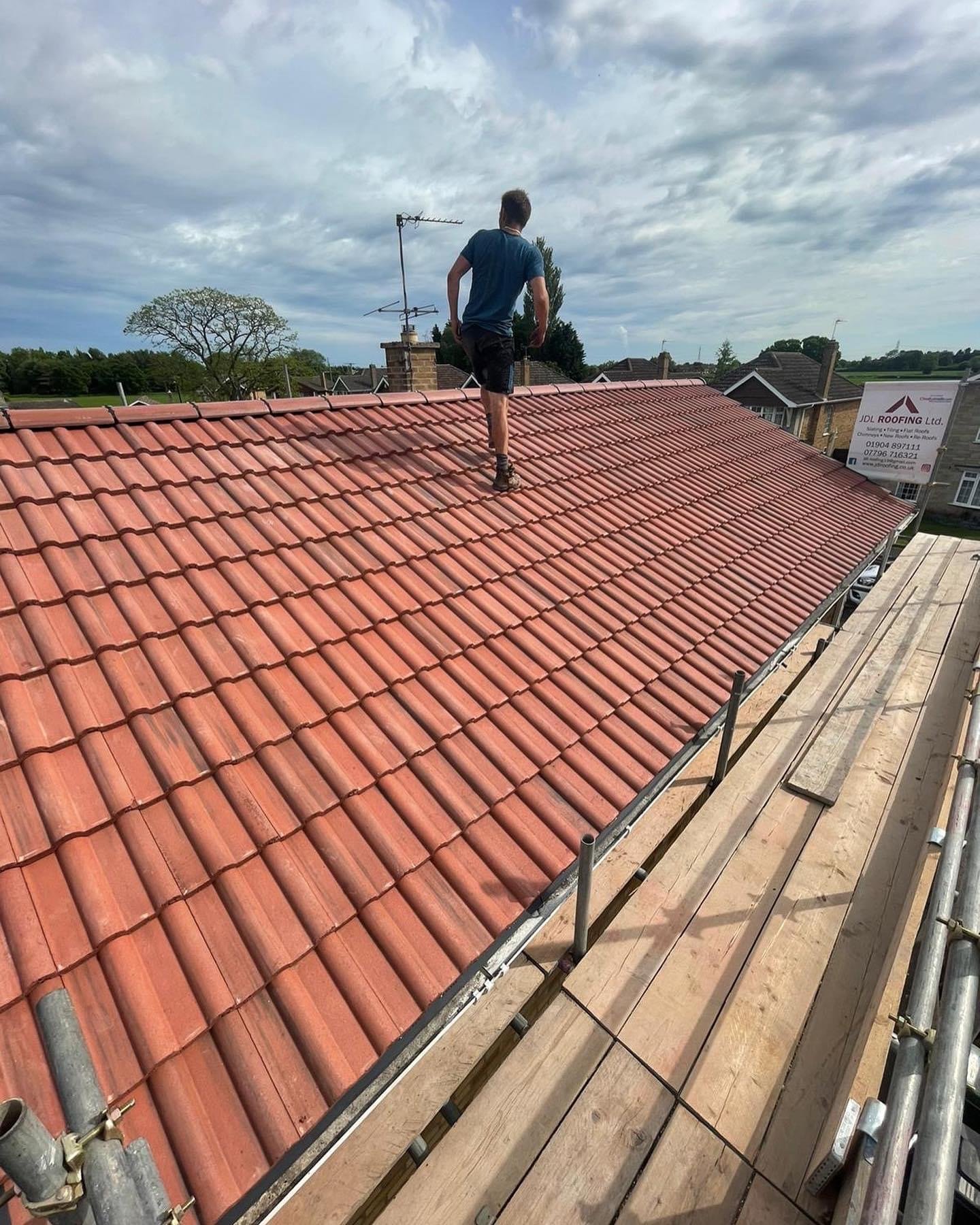 Tiled re-roof